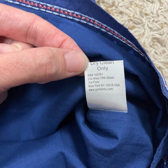 Parker | NWT Katrina Lazuli Blue Embroidered Ruffle One Shoulder Mini Dress - Picture 12 of 12